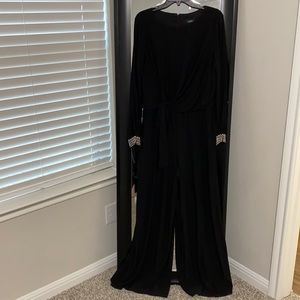 MSK Black Wide Leg Party Jumpsuit